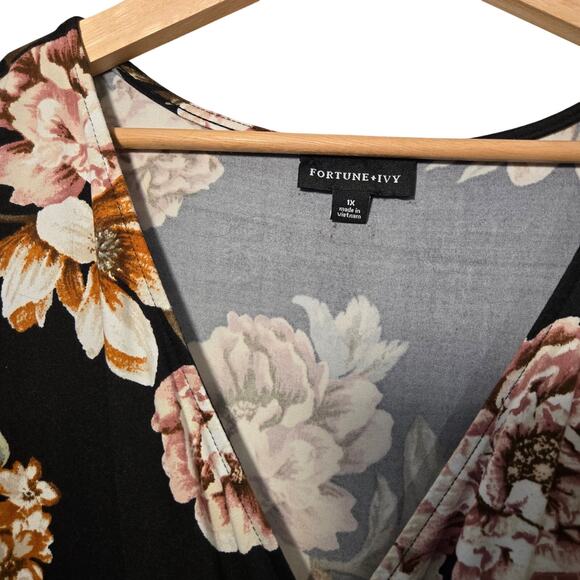 Fortune + Ivy Irene Wrap Maxi Dress, Size 1X – Flowy Summer Style [0241] - Picture 6 of 9